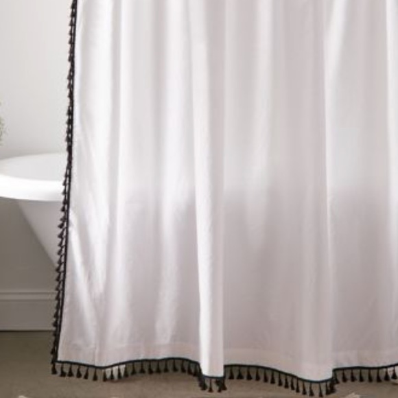 Urban Outfitters Bath Urban Outfitters Allie Tassel Shower Curtain